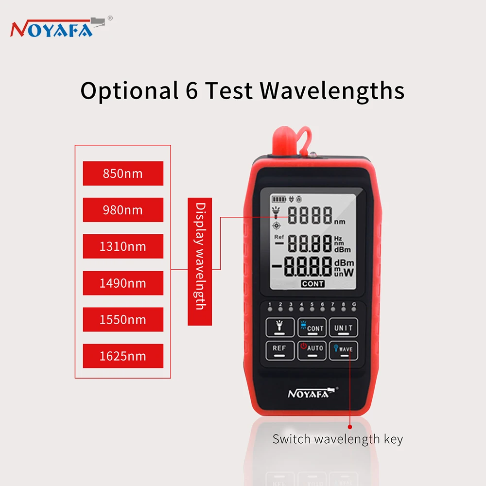 NOYAFA NF-908 оптический измеритель мощности визуальный локатор неисправности