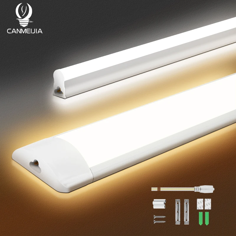 Linear LED Tube Lamp 220v Home Indoor Light Strip High Brightness 90/120cm Tube Lighting Bulb For Bedroom Kitchen Cabinet Lamps