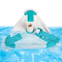 swimming pool vacuum with side brush universal triangular pool cleaning equipment with rotatable hose connector pool supplies