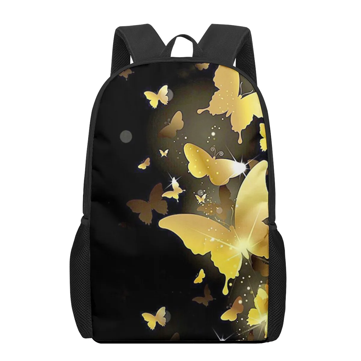 butterfly blue painting watercolor School Bags For Boys Girls 3D Print School Backpacks Kids Bag Kindergarten Backpack Men Child