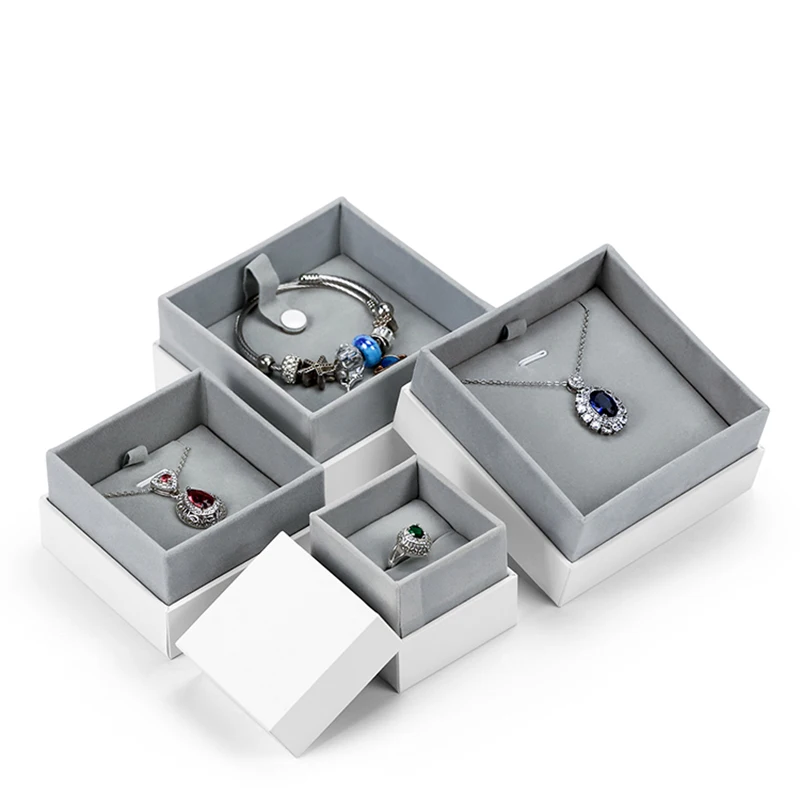 

Белая шкатулка для упаковки ювелирных изделий с логотипом горячего тиснения, шкатулки для ювелирных изделий, сумка для ювелирных изделий с логотипом на заказ