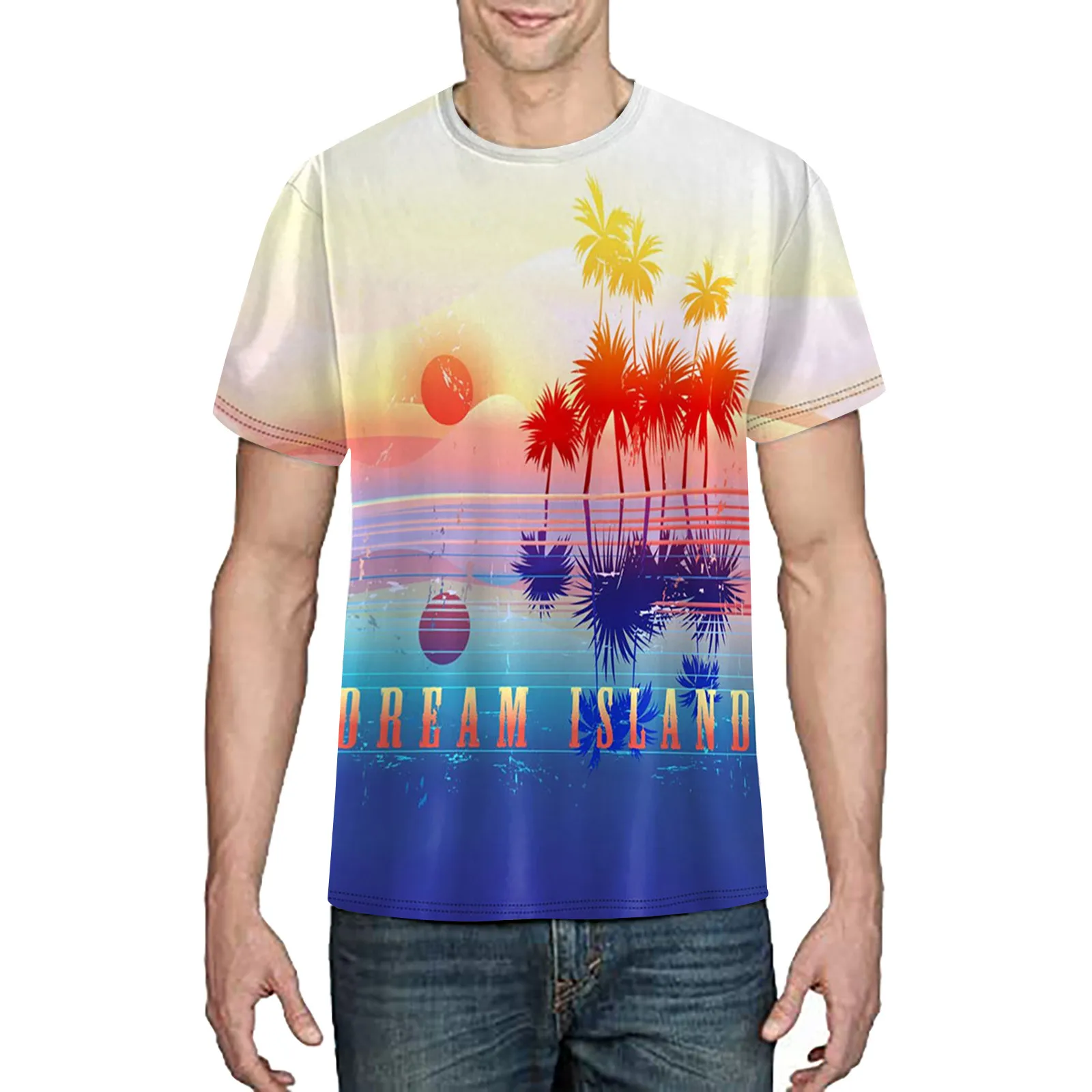 

Cotton T Shirt Men Men's 3D Printed Cool T Shirts Summer Casual Novelty Crewneck Short Sleeves Tees Tech Short