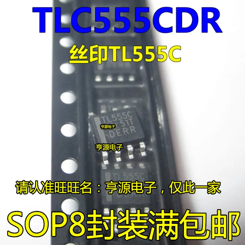 

10pcs TLC555 TLC555CDR TL555C TL555I TLC555IDR SOP-8
