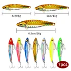 7 шт. металлические приманки Vib приманки для рыбалки лезвие Спиннер приманка 3D глаза тонущий вибрирующий приманки искусственный Vibe для окуня щуки рыбы окуня