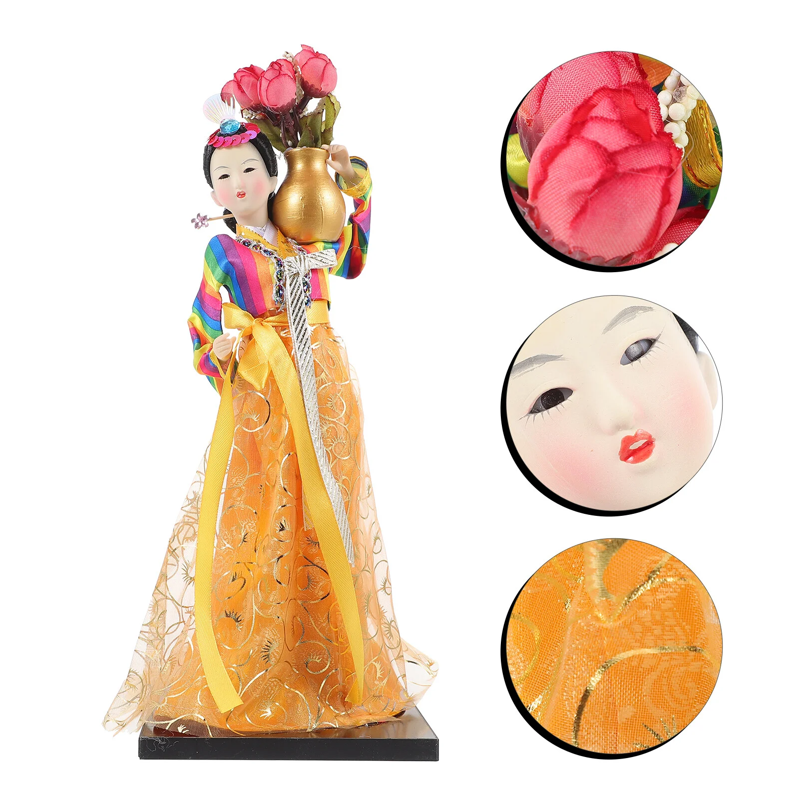 

Домашние украшения, домашние корейские фигурки Hanbok, пластиковые куклы