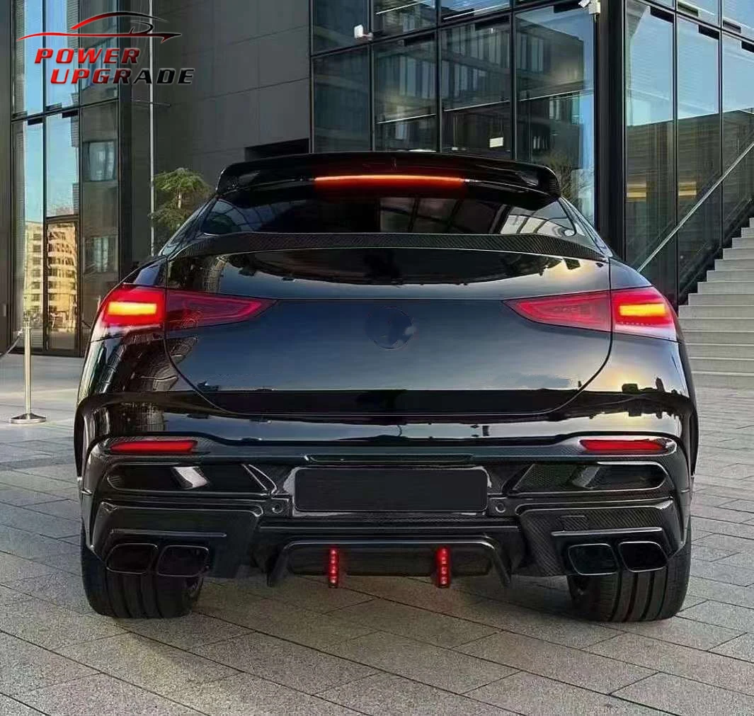 Комплект для кузова из углеродного волокна задний бампер диффузор задние трубы