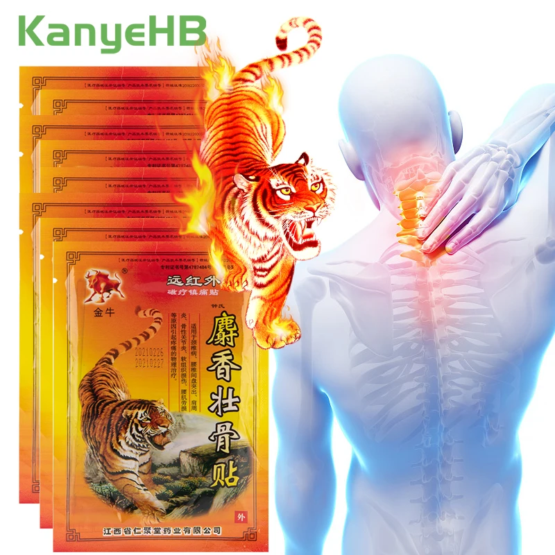 

64pcs=8bag Tiger Balm Analgesic Patch Effective Joint Arthritis Rheumatoid Pain Relief Plaster Muscle Sprain Medicine Patch A564