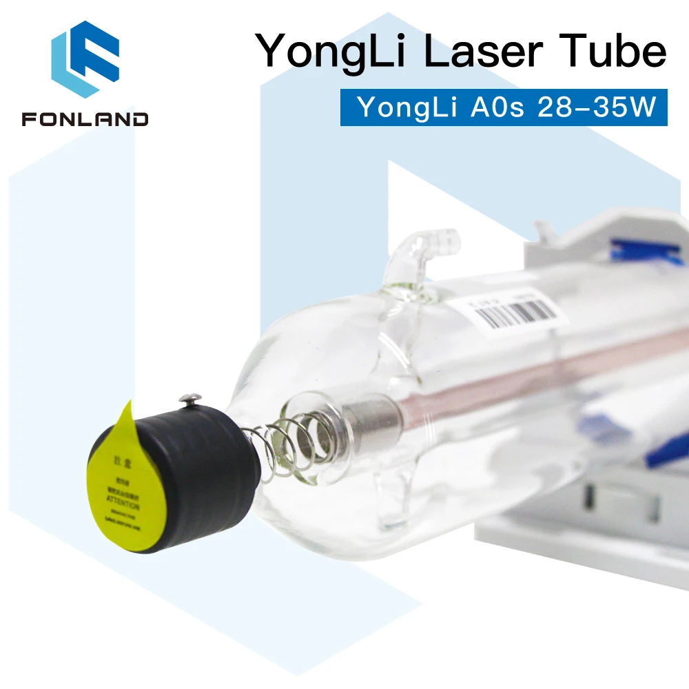 FONLAND Yongli A0s 28W-35W CO2 Laser Tube Length 600mm Dia. 80mm for CO2 Laser Engraving Cutting Machine enlarge