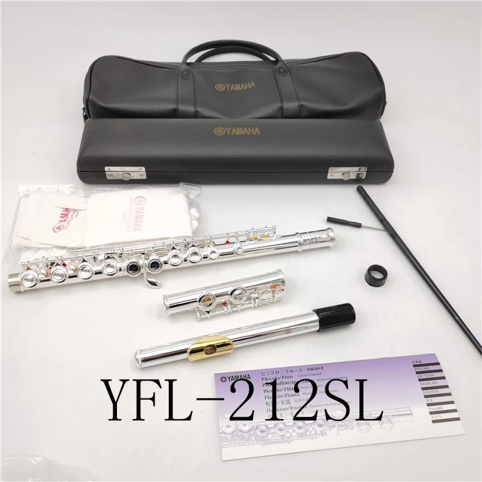 

Флейта с 16 отверстиями и ключом E, Посеребренная флейта C Key, белая медь, Flauta, поперечные Музыкальные инструменты