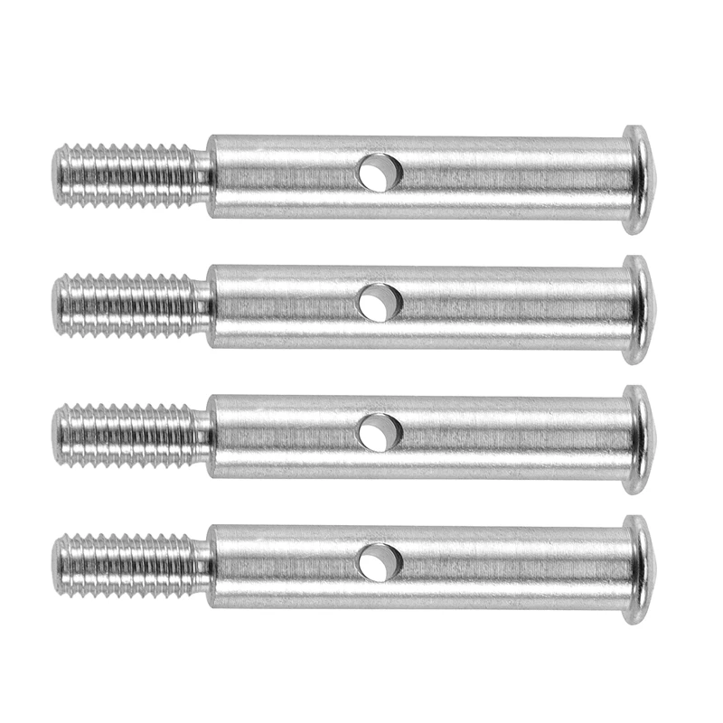 4Pcs Metal Front Axle Shaft TRA3637 For 1/10 Slash 2WD Stampede Rustler VXL XL-5 Upgrade Parts Accessories