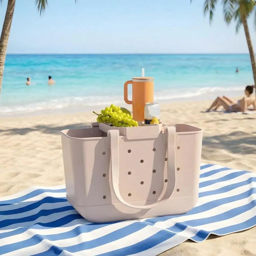 Фото Подставка-органайзер для пляжной сумки Bogg Bag, многофункциональный аксессуар для пляжных сумок, держатель для стаканов для больших и средних пляжных сумок №3