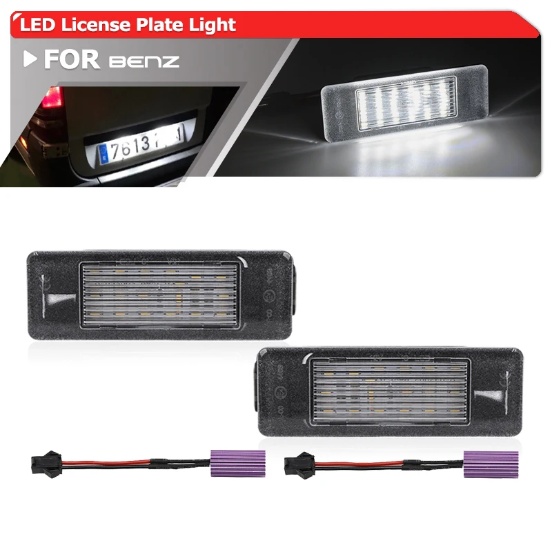 

2x Canbus Светодиодные лампы для номерного знака для Benz Sprinter W906 Viano W639 Vito W639 автомобильные задние фонари для парковки Автомобильный Стайлинг