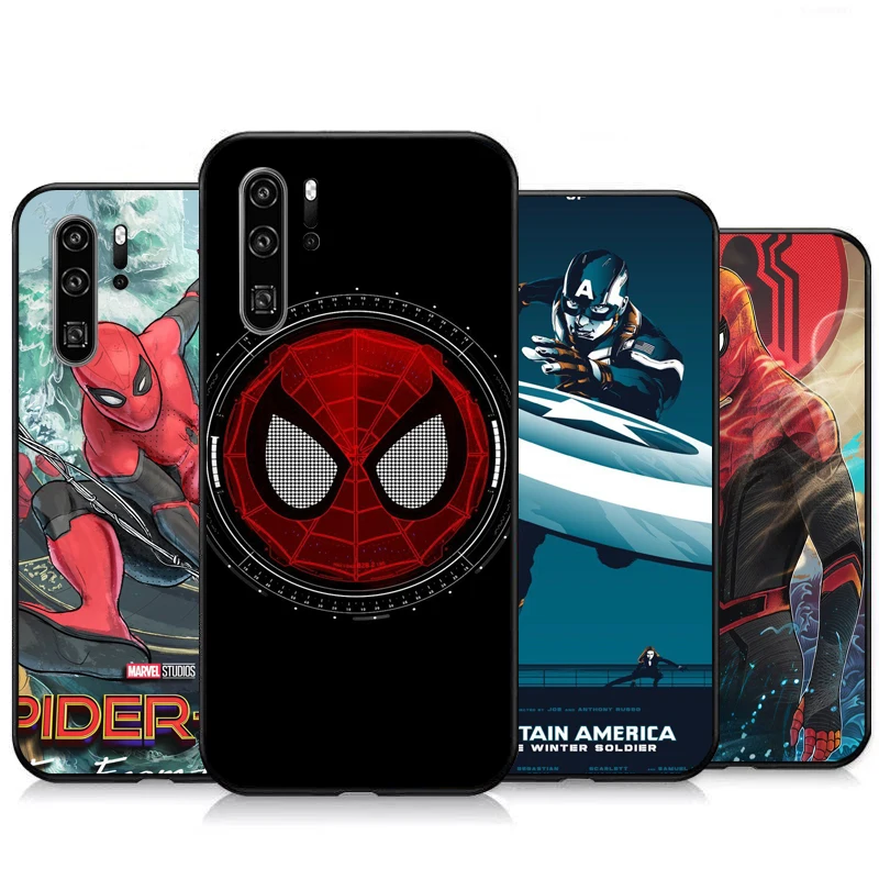 

Marvel Spiderman Phone Cases For Huawei Honor P30 P40 Pro P30 Pro Honor 8X V9 10i 10X Lite 9A Carcasa Back Cover Soft TPU Funda