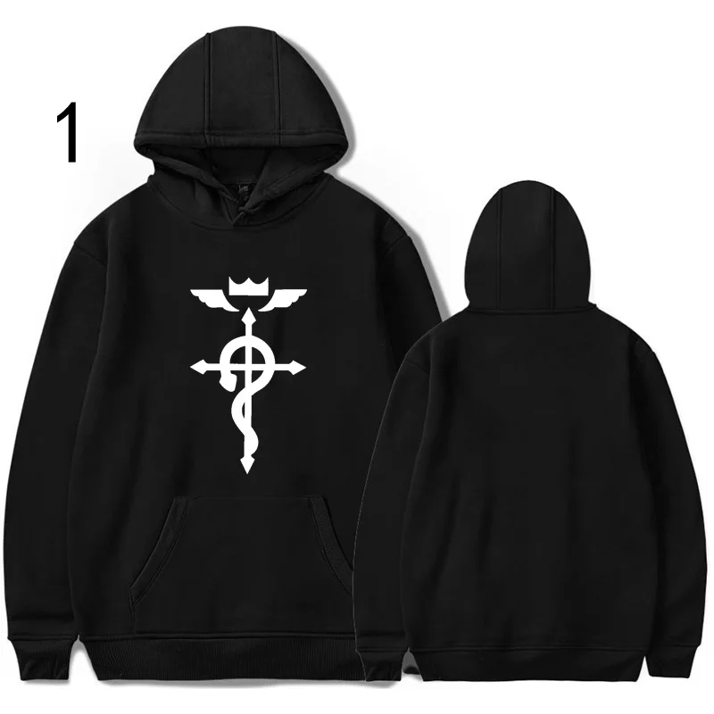 

Anime Fullmetal Alchemist Hoodies Women Men Casual Loose Hooded Sweatshirt Fashion Cotton Pullover Hoodies