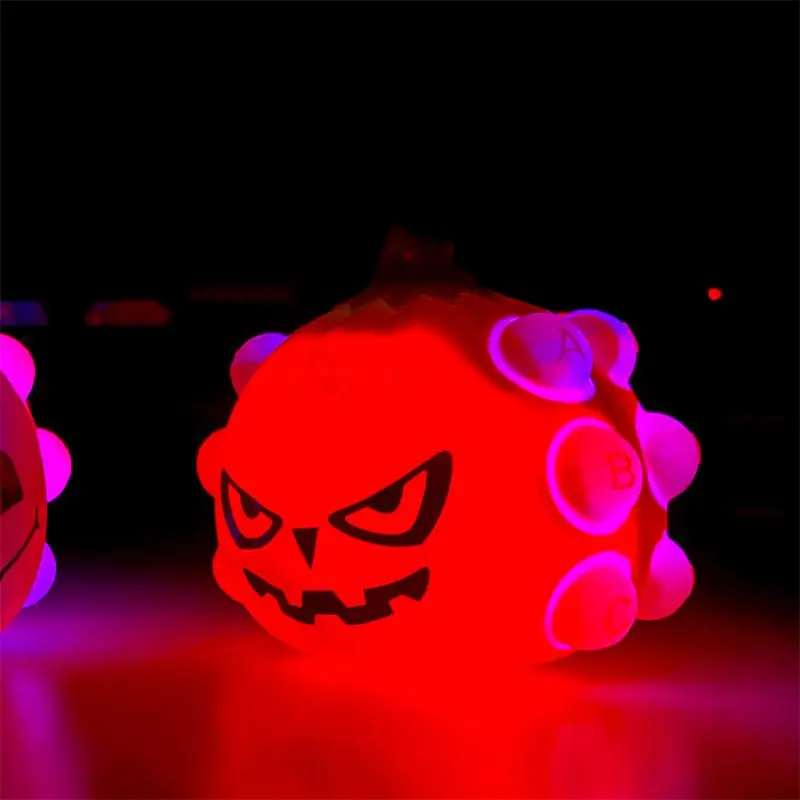 

Pumpkin Ball Brain Game Halloween Jack-o-lantern Toy Set Decompression Ball Rat Pioneer Bat Ghost Children Gift Keychain