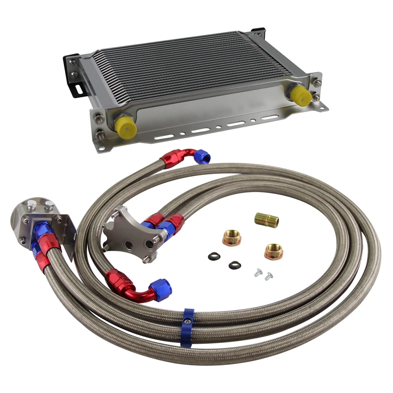 

Комплект масляного радиатора AN10, 25 рядов, 248 мм, подходит для Nissan Silvia S13, S14, S15, 180SX, 200SX, 240SX, SR20DET, черный/серебристый