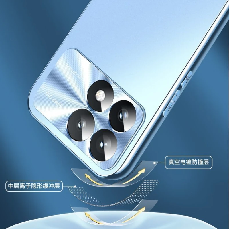 Для Xiaomi Redmi K70 Ultra K70Ultra Гальванизированный матовый стеклянный объектив полная