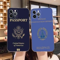 algerian passport phone case for iphone 11 12 13 mini pro max 8 7 6 6s plus x 5 se 2020 xr xs case shell