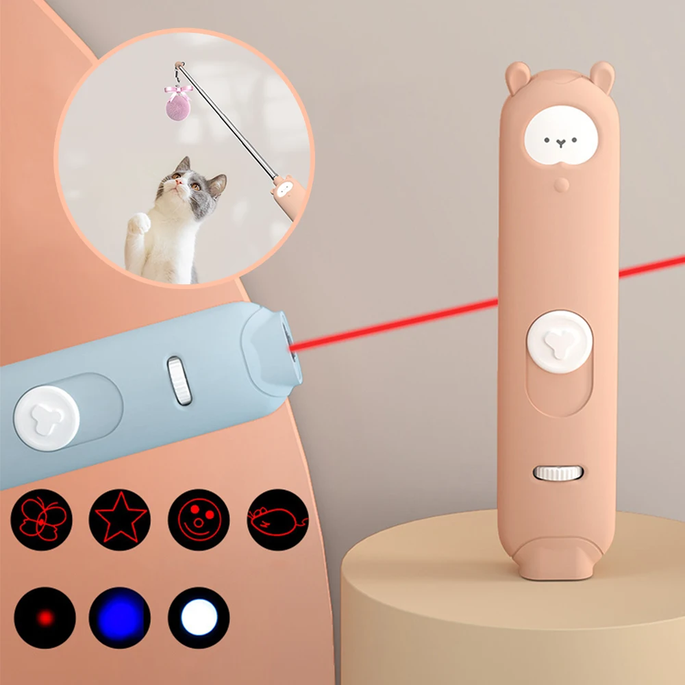 

2 в 1, игрушка-палочка для кошек с USB-зарядкой