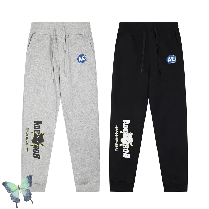 

Embroidery AE Logo Ader Error Gray Men Women Sweatpants High Quality Stock Original Label Pants