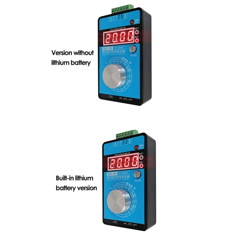 

Handheld 0-5V-10V 0-20MA/4-20MA Signal Generator Adjustable Current Voltage Analog Signal Sources Output 24V