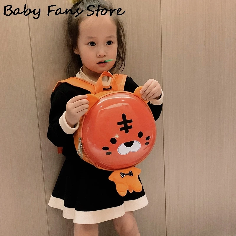 

Girls Boys Animal Bags Creative Backpacks Cartoon Pig Tiger Frog Backpack Baby School Bag Children Bright Leather Schoolbags