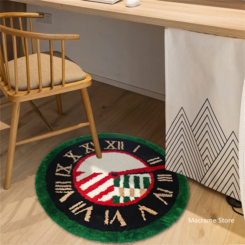 Креативное прикроватное одеяло в скандинавском ретро-стиле с изображением часов