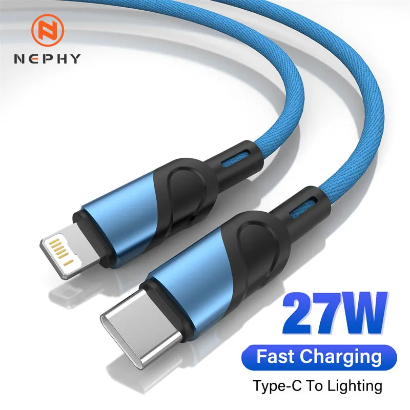 Кабель USB C для iPhone 11 12 13 14 pro Max X XS XR SE 27 Вт