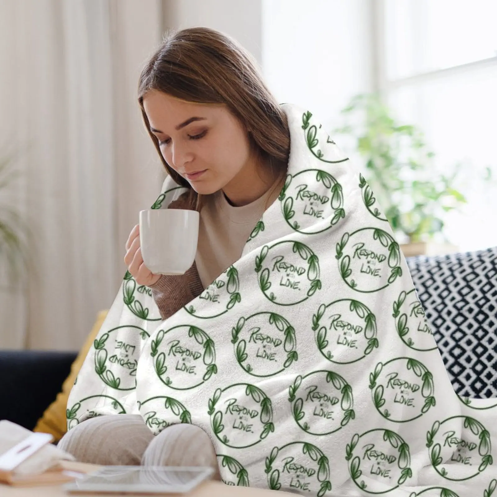 Respond With Love: Raising Support для одеяла Ayesha Rouser большие мягкие плюшевые плед-одеяла