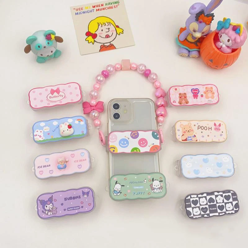 

Аксессуары для фотографий Kuromi Kawaii, аниме Sanrio Cinnamoroll Mymelody, сделай сам, диагональный крест, цепочка из бисера, мультяшный милый подарок, милая и...