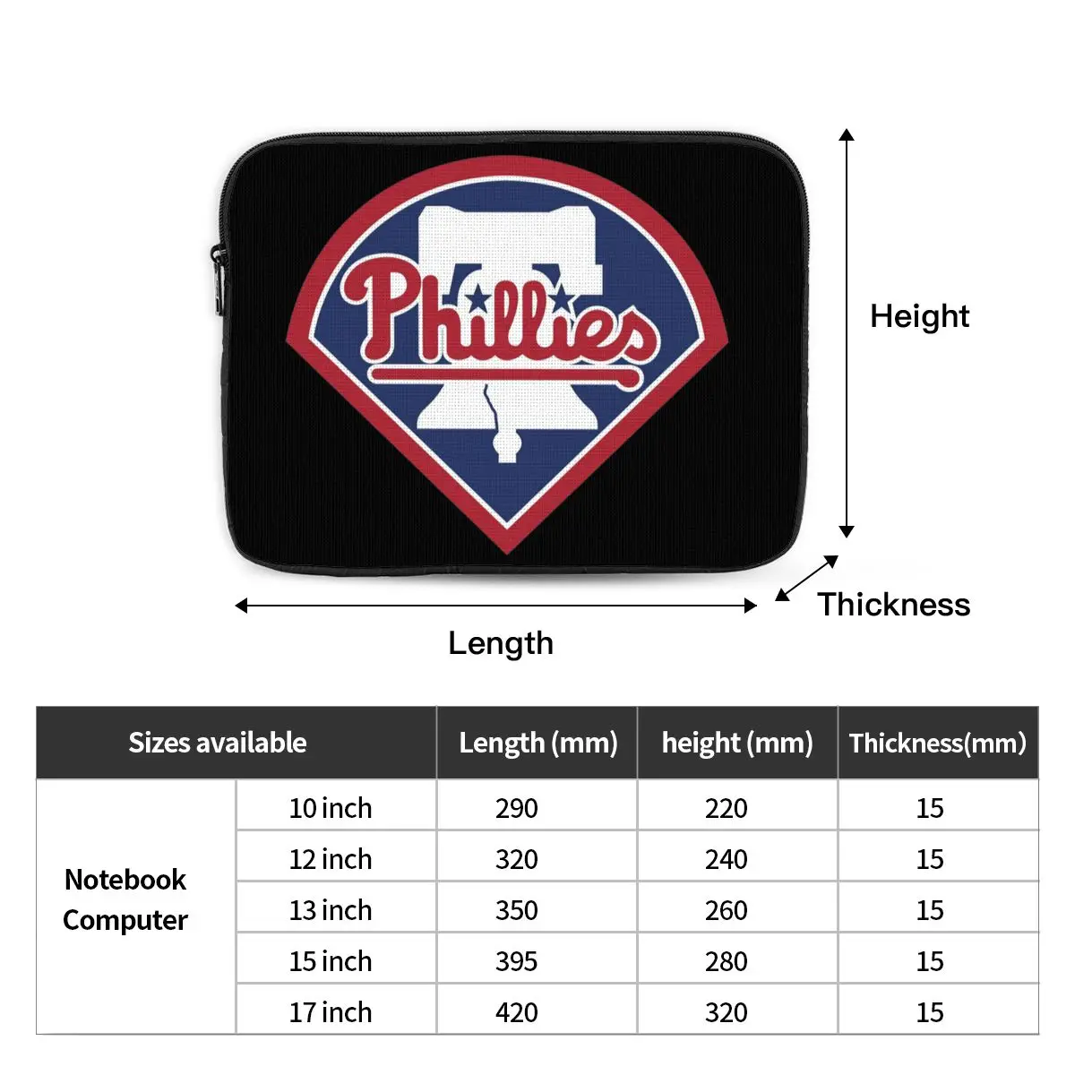 Сумка для ноутбука Phillies-City чехол 10 12 13 15 17 дюймов Macbook Air Pro противоударный планшета