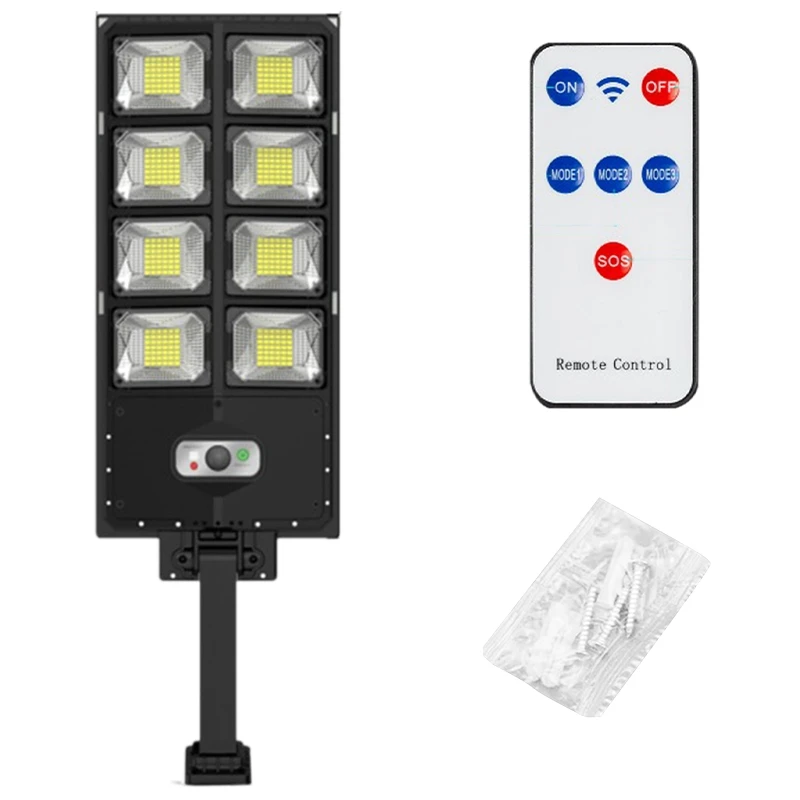 

1Set Solar Street Light With Remote Control Outdoor Human Sensor Solar Light ABS+PS