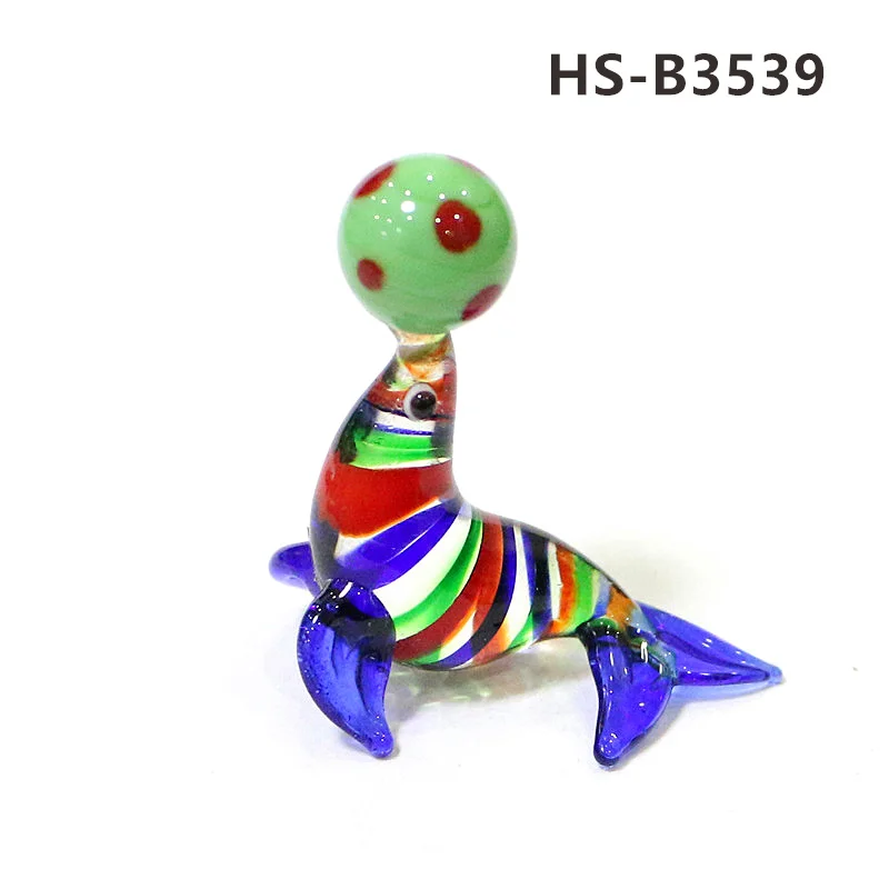 

Миниатюрные стеклянные морские львы JSSMTLP