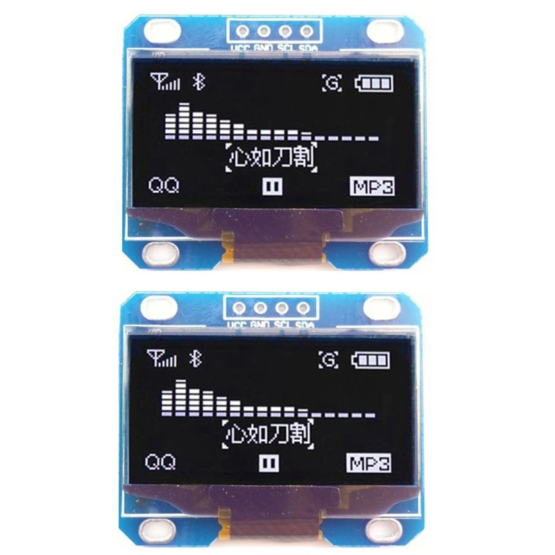 

2Pcs 1.3 inch IIC I2C Serial 128X64 SH1106 OLED LCD Display LCD Module for Arduino AVR PIC STM32 Font Color: White