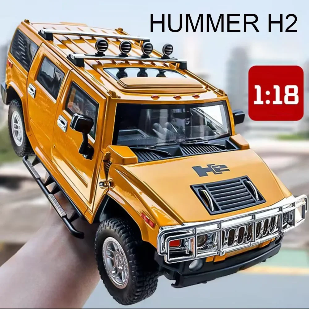 1:18 Hummer H2 модели игрушечных миниатюрных автомобилей из сплава литой под давлением