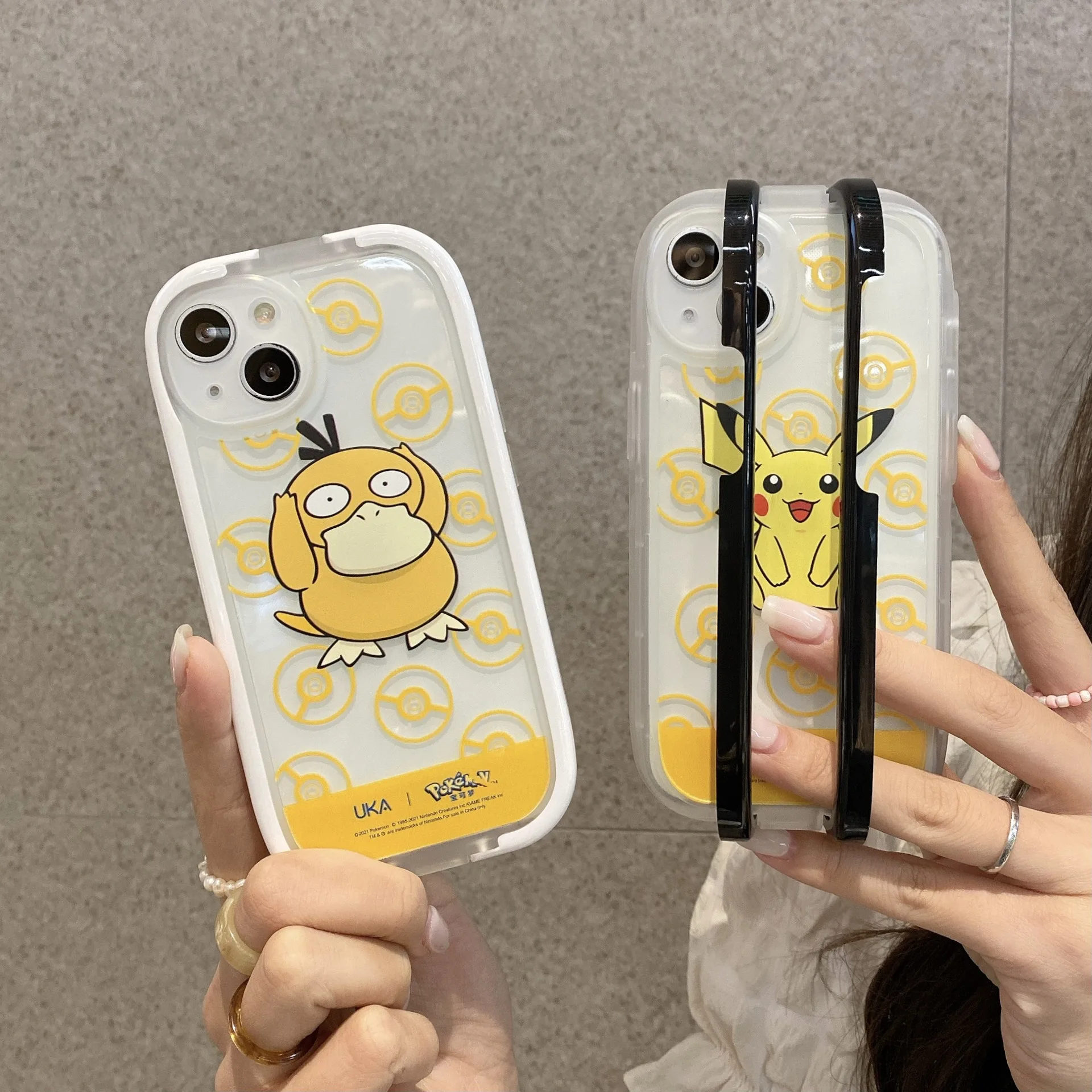 Pikachu Phone Case for Iphone 12 Pro Max Double Bracket  Pokemon for Iphone 14 13 12 11 Pro Max Xr X Xs Max Cartoon Back Cover