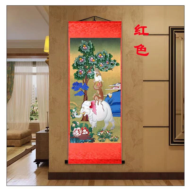 Роскошные четыре руины подвесные картины в тибетском стиле гармоничные