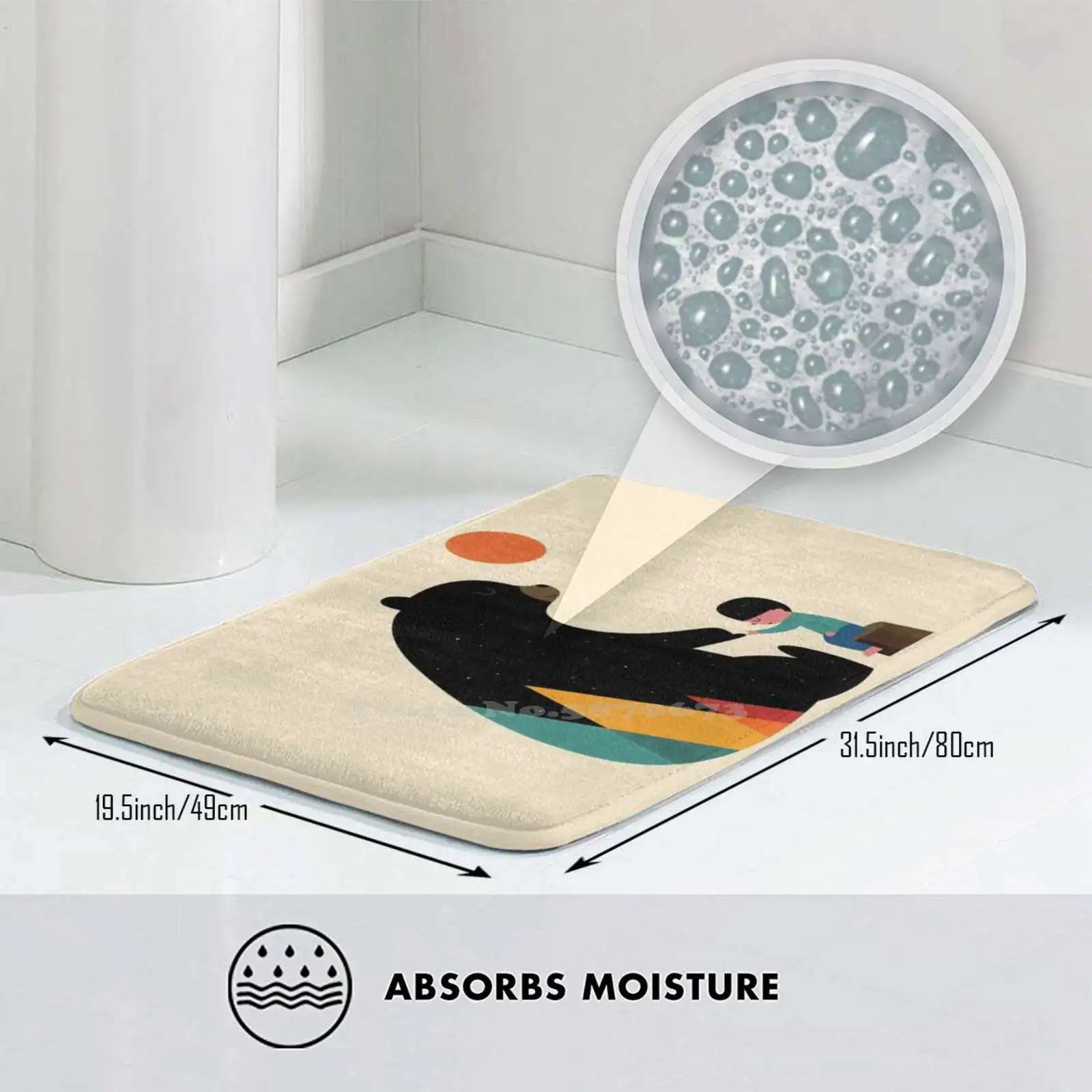 Мягкий коврик с надписью обещание для дома и автомобиля вселенное время детский