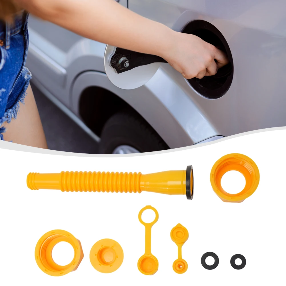 

1 Set Gas Tank Nozzle Kit Replacement Gas Can Spout Nozzle Vent Kit For Plastic Gas Cans Old Style Cap Automotive Tools For Gas