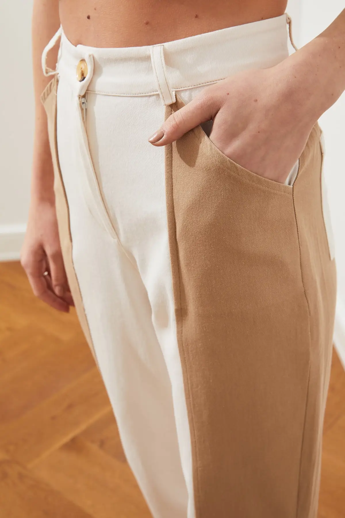 Двухцветные брюки TWOSS20PL0371 | Женская одежда