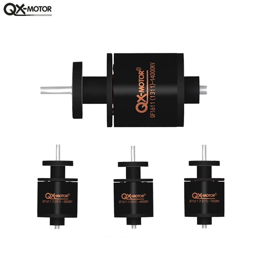 QX-MOTOR 30 мм 3S-4S бесщеточный двигатель QF1611 5000KV 6000KV 7000KV 14000KV подходит для 30-мм