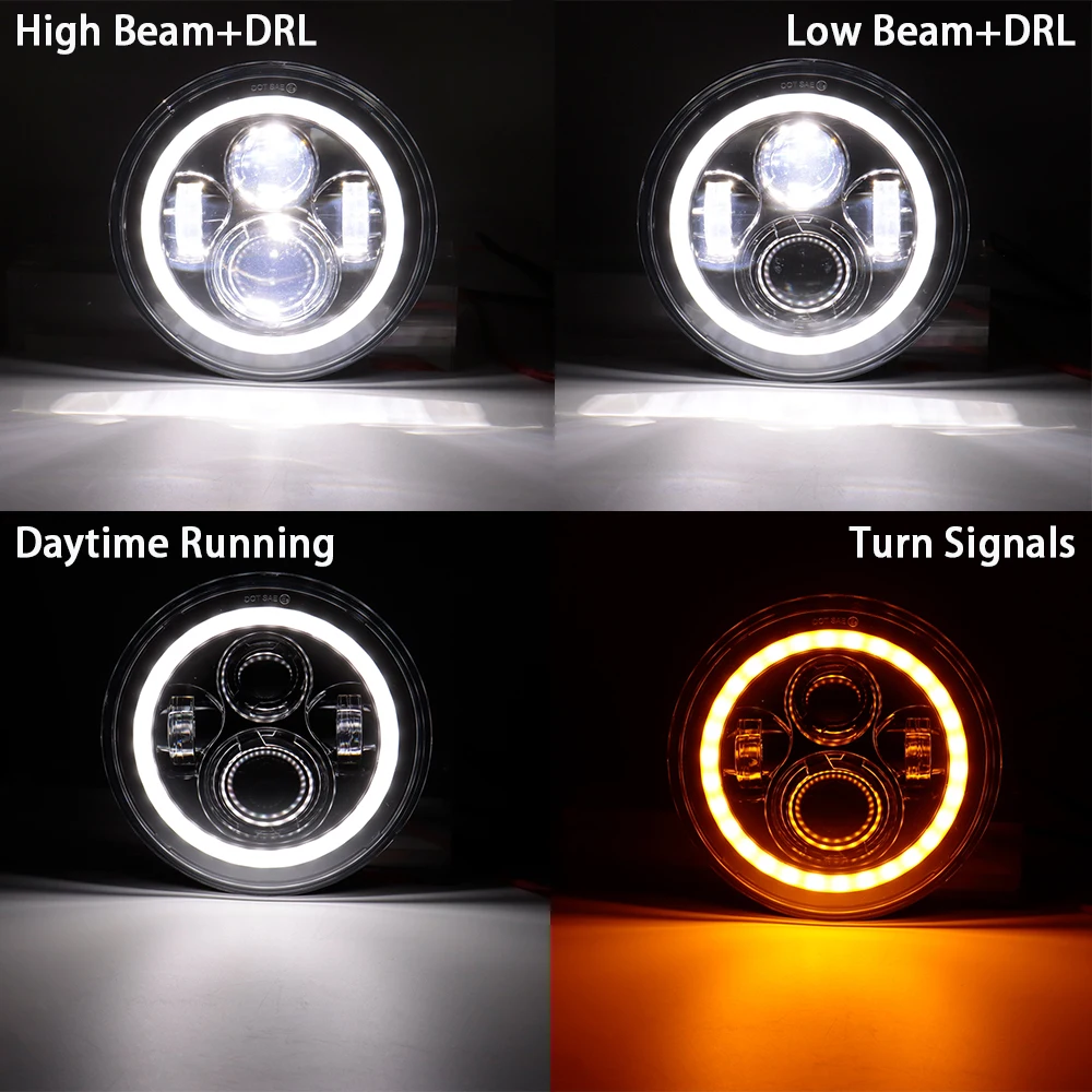 7 E24 DOT светодиодные фары для Yamaha V-Star Drag Star 650 1100 Road Star 1600 1700 Royal 1300 4,5 Противотуманные фары Passing (art.: 3920d05331b1e) - 3920d05331b1e