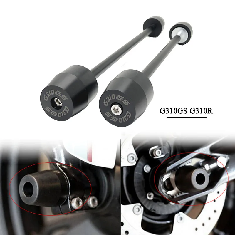 

G310GS G310R Front Rear Wheel Fork Axle Cap Crash Protector Slider Spindle Hub For BMW G310 GS G 310R 2017 2018 2019 2020 2021