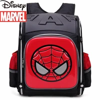 disneys new childrens backpack spider man cartoon 3d student schoolbag large capacity load reducing waterproof schoolbag