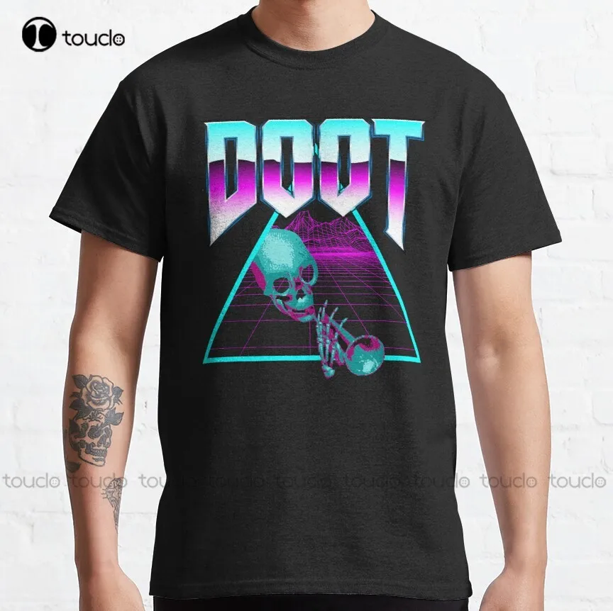 

Doot Outrun Vaporwave Synthwave Streetwear Classic T-Shirt Women Tshirts Loose Fit Xs-5Xl Custom Gift Oversized Graphic T Shirts