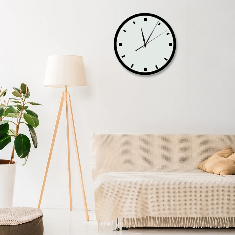 Бесшумные кварцевые часы с длинным и коротким циферблатом |