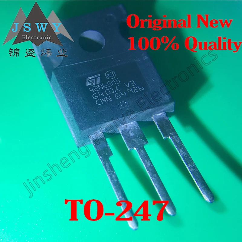 

1~60PCS 42N65M5 STW42N65M5 Direct Insertion TO-247 Brand New MOS Field Effect Tube 42A 650V Quality Assurance Free Shipping