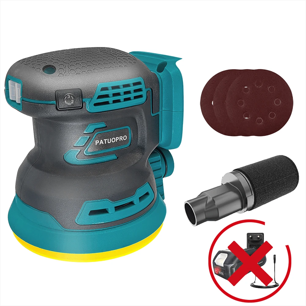 

PATUOPRO 125 мм аккумуляторная орбитальная шлифмашина для Makita 18 В