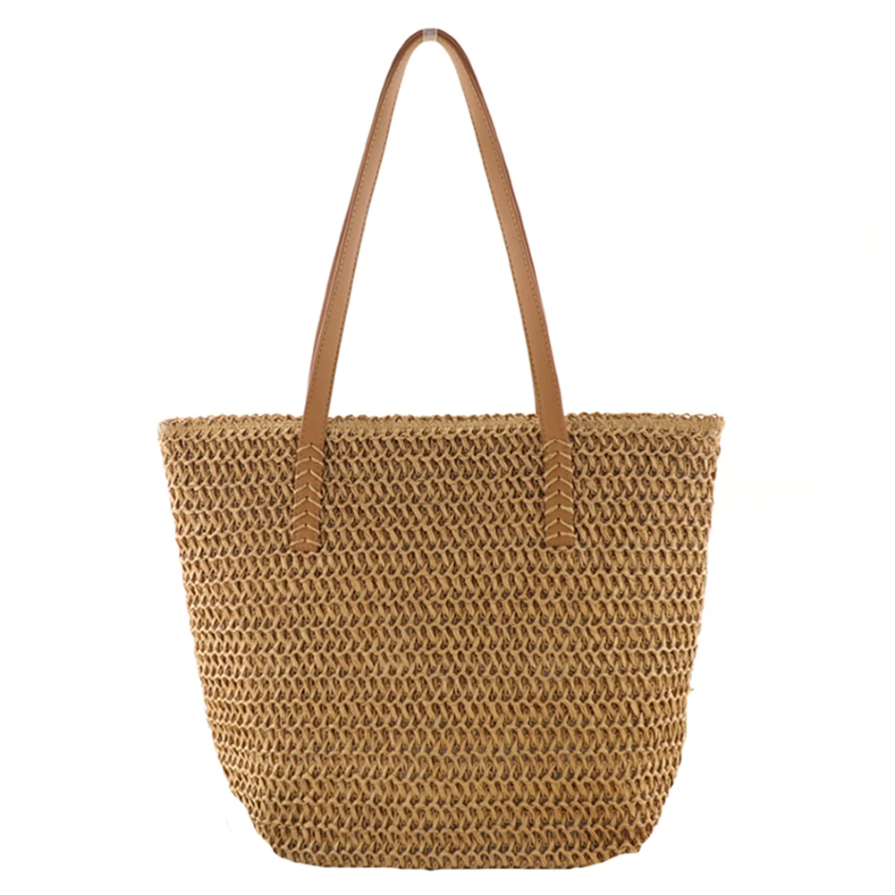

Women Top-Handle Bags Girl Straw Beach Shoulder Bag Handbag Shoulder Bag Tote Women Summer Woven Purse for Travel Shopping