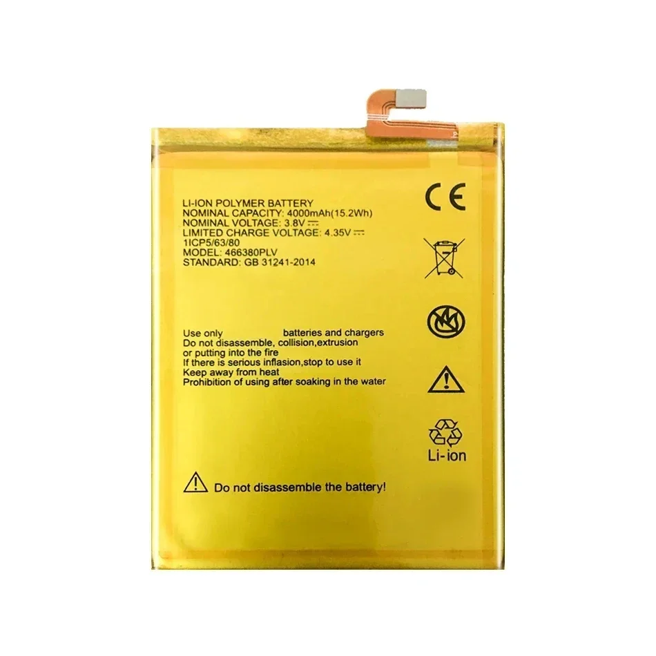 466380 PLV 4000 мАч Высококачественный аккумулятор для ZTE BLADE A610 A610C A610T BA610C BA610T Batteria +